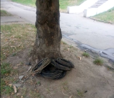 В Одессе вор срезал около 150 метров  телефонного кабеля 