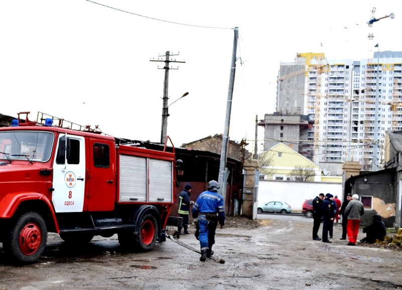 На Балковской горело заброшенное здание