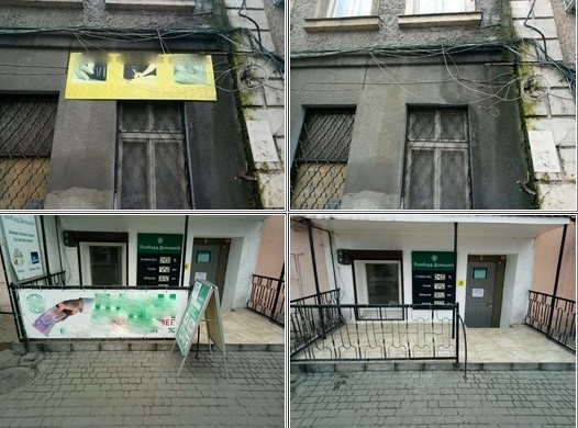 В Одессе демонтируют рекламные вывески из-за нарушений