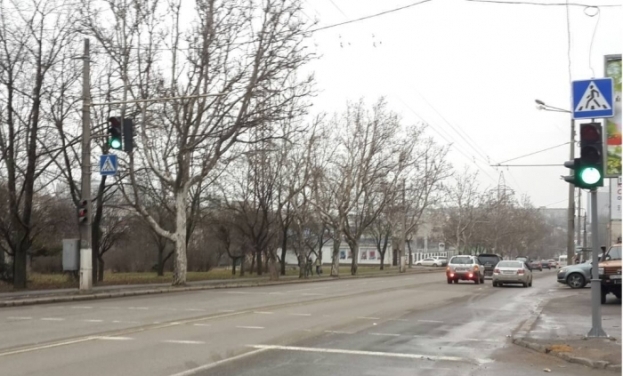 В Одессе восстановлен светофор, поврежденный во время аварии