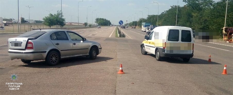 На Киевском шоссе столкнулись Skoda и Opel