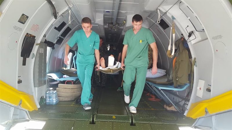 В Одессу прилетел борт с ранеными АТОшниками