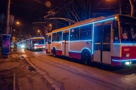 В Одессе пройдет праздничный парад новогодних троллейбусов