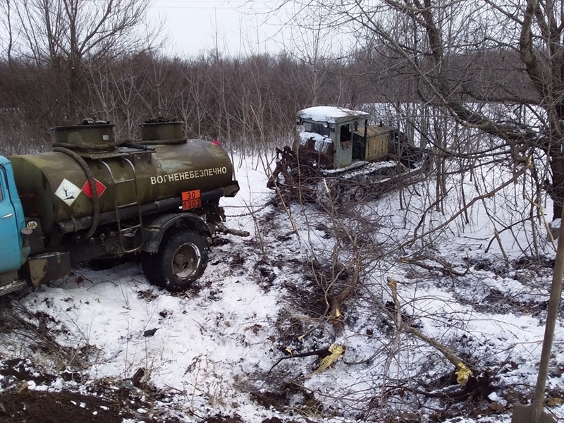 В Одесской области с дороги в кювет съехали два грузовика