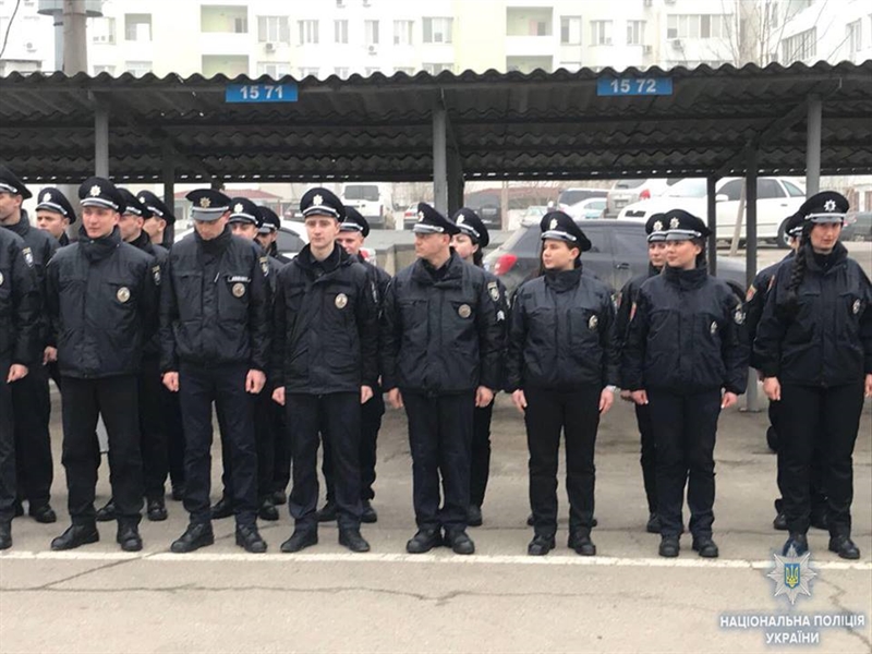 Ряды одесских патрульных пополнили 18 новобранцев