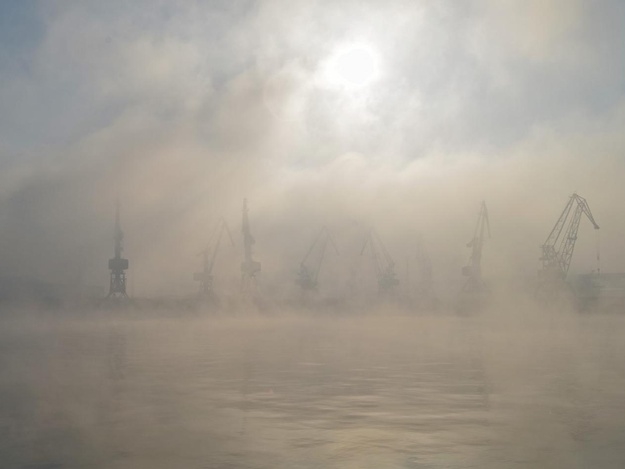 На Одессу опускается туман