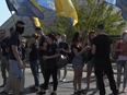 Одесские активисты на границе с непризнанным Приднестровьем