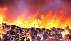 Одесские милиционеры устроили наркопожар ВИДЕО