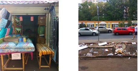 За неделю в Одессе демонтировали 13 МАФов