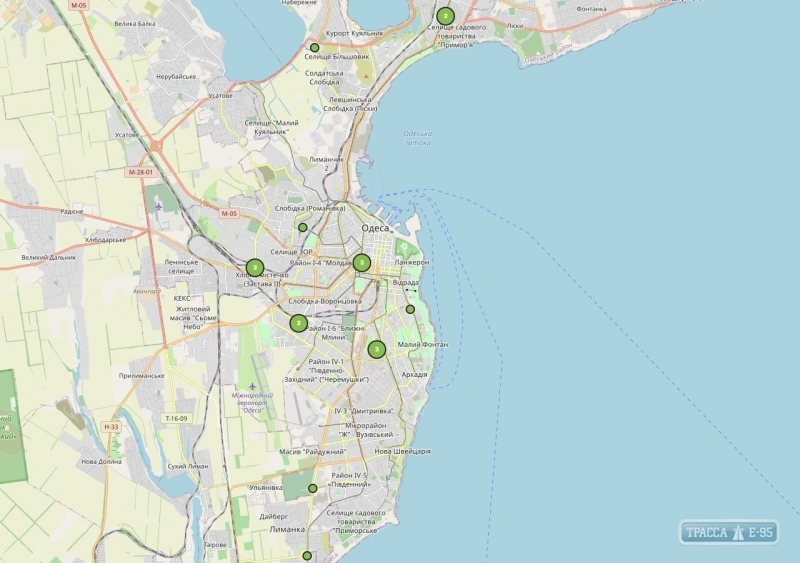 Одесские пункты приема и сортировки отходов нанесли на онлайн-карту