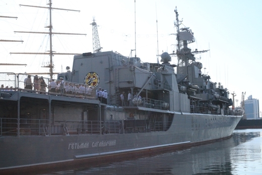 В Одессе чествовали украинский флагман ФОТО