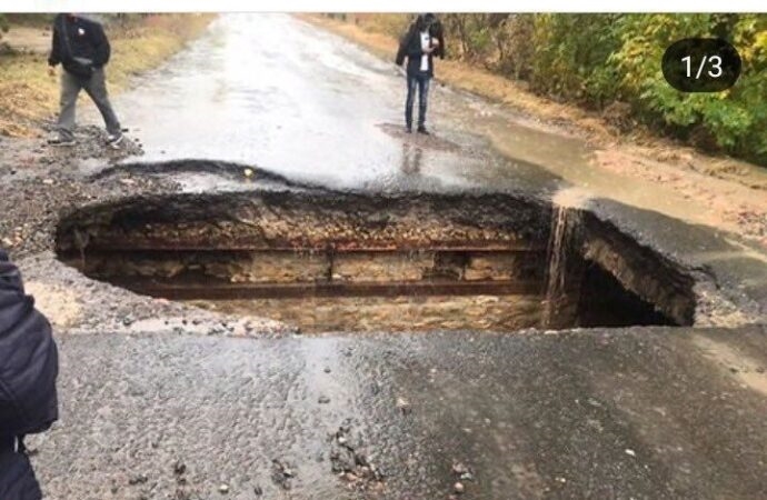 В Болградском районе дождь уничтожил дорогу
