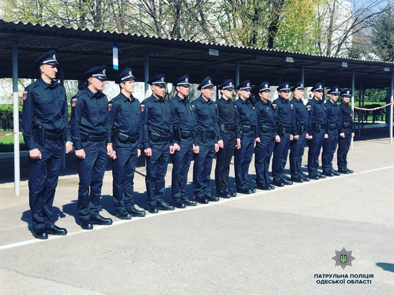 Патрульная полиция Одесской области пополнилась новобранцами