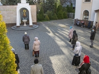 Вход Господень в Иерусалим: во дворе храма Святой мученицы Татианы прошла праздничная литургия 