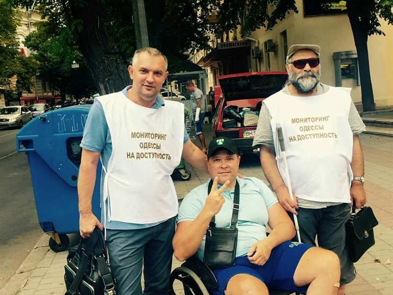 Большинство центральных улиц Одессы не прошли тест на доступность для людей с инвалидностью