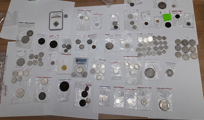В пункте пропуска «Паланка-Маяки-Удобное» обнаружили коллекцию монет
