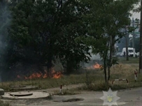 В Суворовском районе произошел пожар