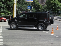 Резонансное ДТП в центре Киева устроил Hummer дочери Гурвица