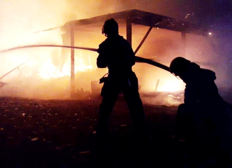 Лиманский район: спасатели ликвидировали пожар на базе отдыха