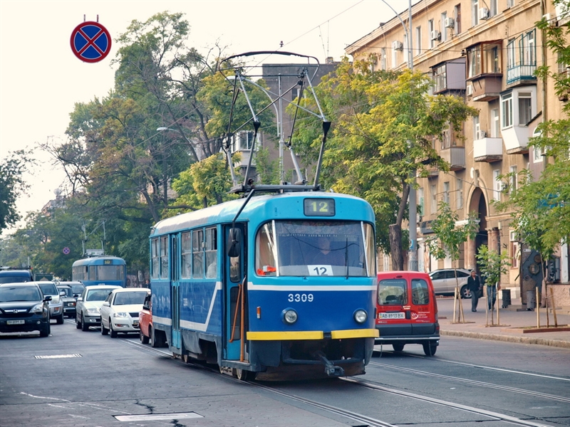 Одесский трамвай №12 меняет схему движения до осени