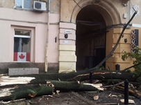 Ураган в Одессе: град на Фонтане, а в центре рухнуло дерево