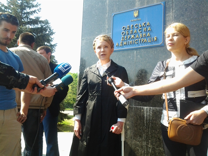 Тимошенко в Одессе: Милиция сработала хорошо ВИДЕО