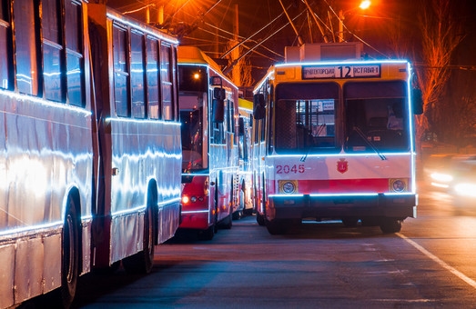 В Одессе на Новый год и Рождество транспорт будет ходить всю ночь