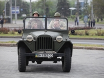 В честь Дня победы в Одессе состоялся автопробег ретроавтомобилей