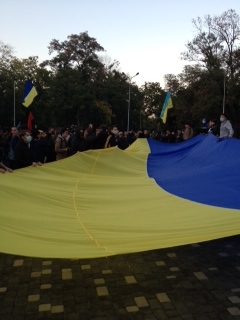 Одесские проукраинские активисты поблагодарили Президента за праздник ФОТО ОБНОВЛЕНО 18.42