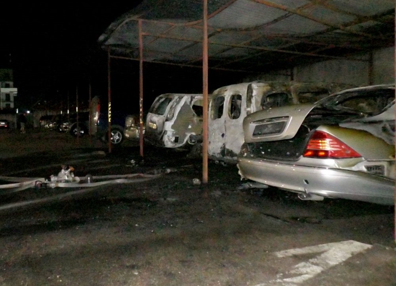 В Крыжановке горели автомобили