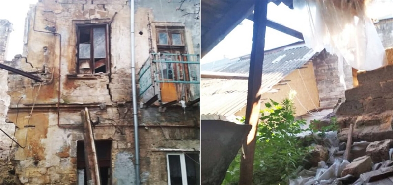 Одесситы уже несколько лет бедствуют в опасном доме на Нежинской