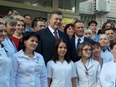 Президент Виктор Янукович в Одессе, 24.10.2012 - Визит в клинику ОНМедУ 