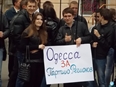 Президент Виктор Янукович в Одессе, 24.10.2012 - Студенты за Януковича