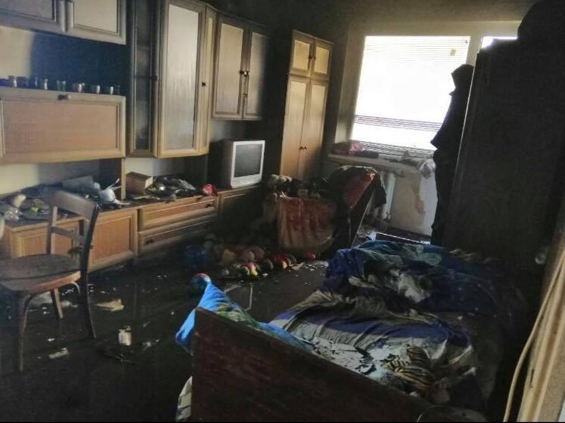 На ул. Героев обороны Одессы в девятиэтажном доме произошел пожар