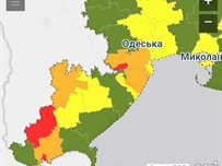 Как выглядит с понедельника карта Одесской области по COVID-19