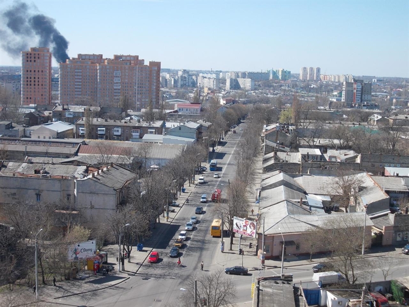 Воскресный пожар напугал одесситов ФОТО