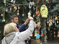 В Одесском военном госпитале прошла акция «Українське писанкове дерево»